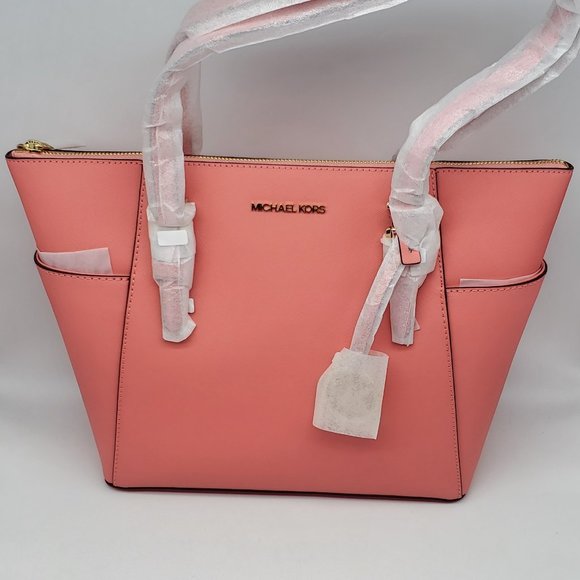 Michael Kors Charlotte Large Top Zip Tote Pink